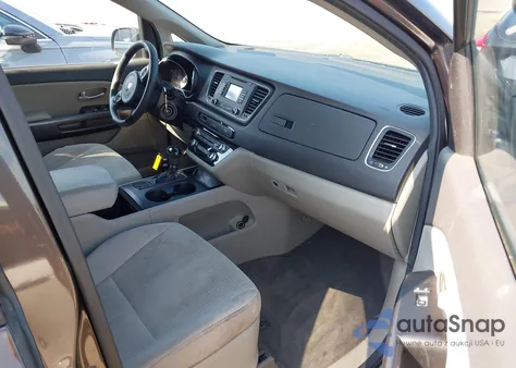 2016 Kia Sedona Lx из США, поврежденный, VIN KNDMB5C1XG6125821